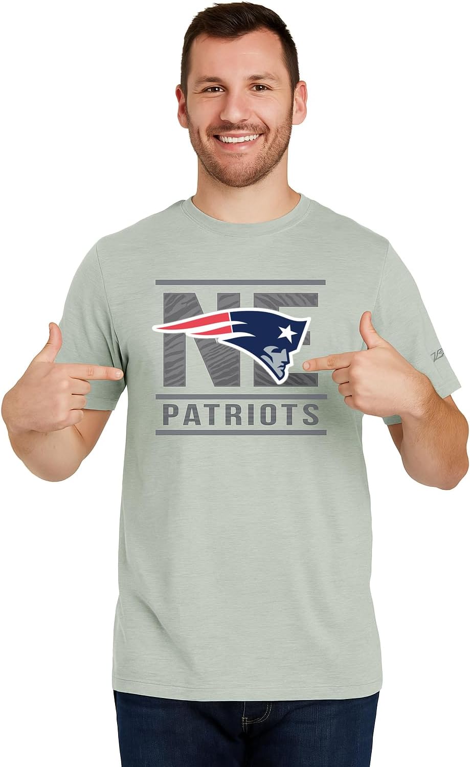 Zubaz NFL Men's Short Sleeve Team Graphic T-Shirt for Fans