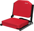 Stadium Seats for Bleachers Red - Wide Portable Chair with Back
