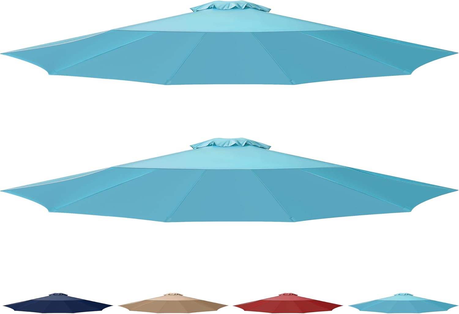 Simple Deluxe 9ft Patio Umbrella Replacement Canopy in Turquoise