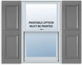 Exterior Solutions Standard Raised Panel Exterior Vinyl Shutters 15 in