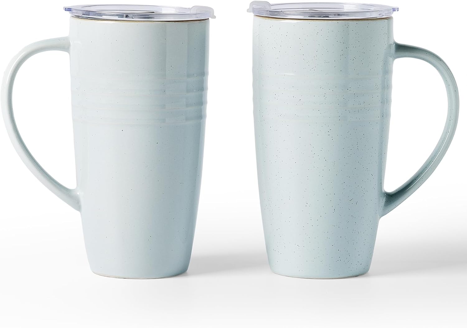 Large 20oz Coffee Mug Set with Lid for Home and Office Use