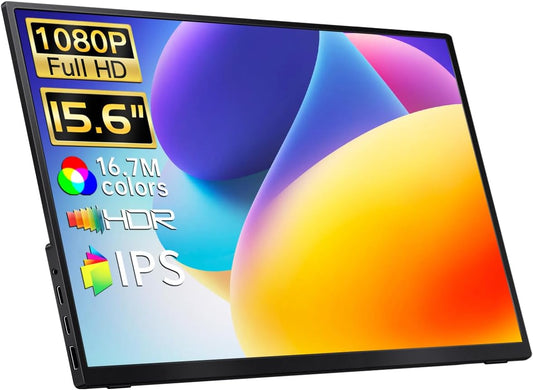 Qunub 1080P FHD Portable Monitor: Slim, Stylish, Everywhere!