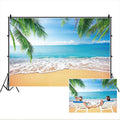 Tropical Beach Backdrop 10x8ft for Luau Party and Photography