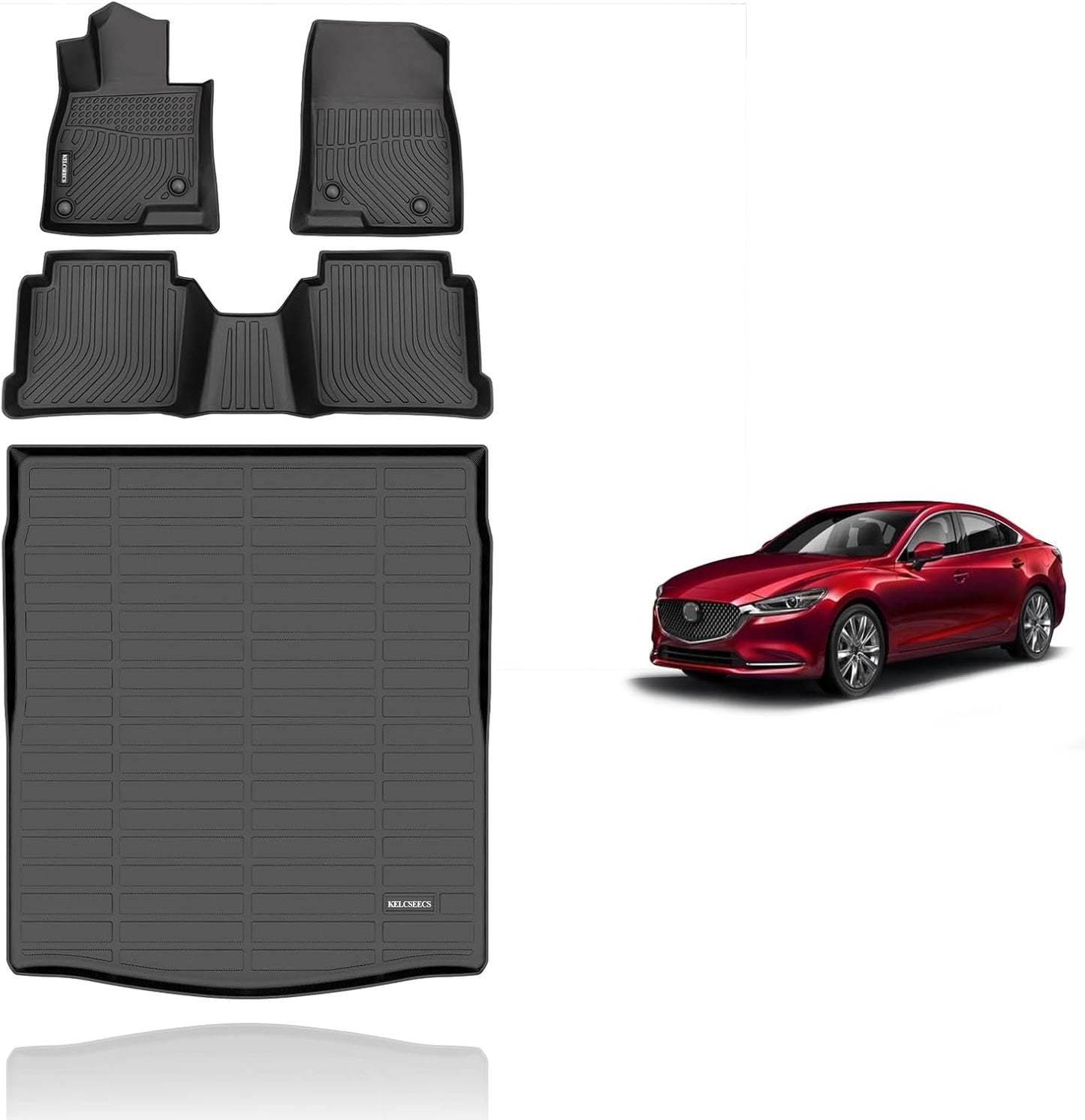 KELCSEECS Custom Floor Mats for 2014-2021 Mazda 6 All Weather