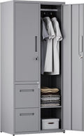 Metal Storage Cabinets with Drawers and Lockable Doors - Heavy Duty