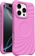 iPhone 16 Pro Max Peony Silicone Case - Vortuxe Liquid Feel