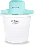 Nostalgia Electric Ice Cream Maker Parlor Style - Quick 4 Quart Treats
