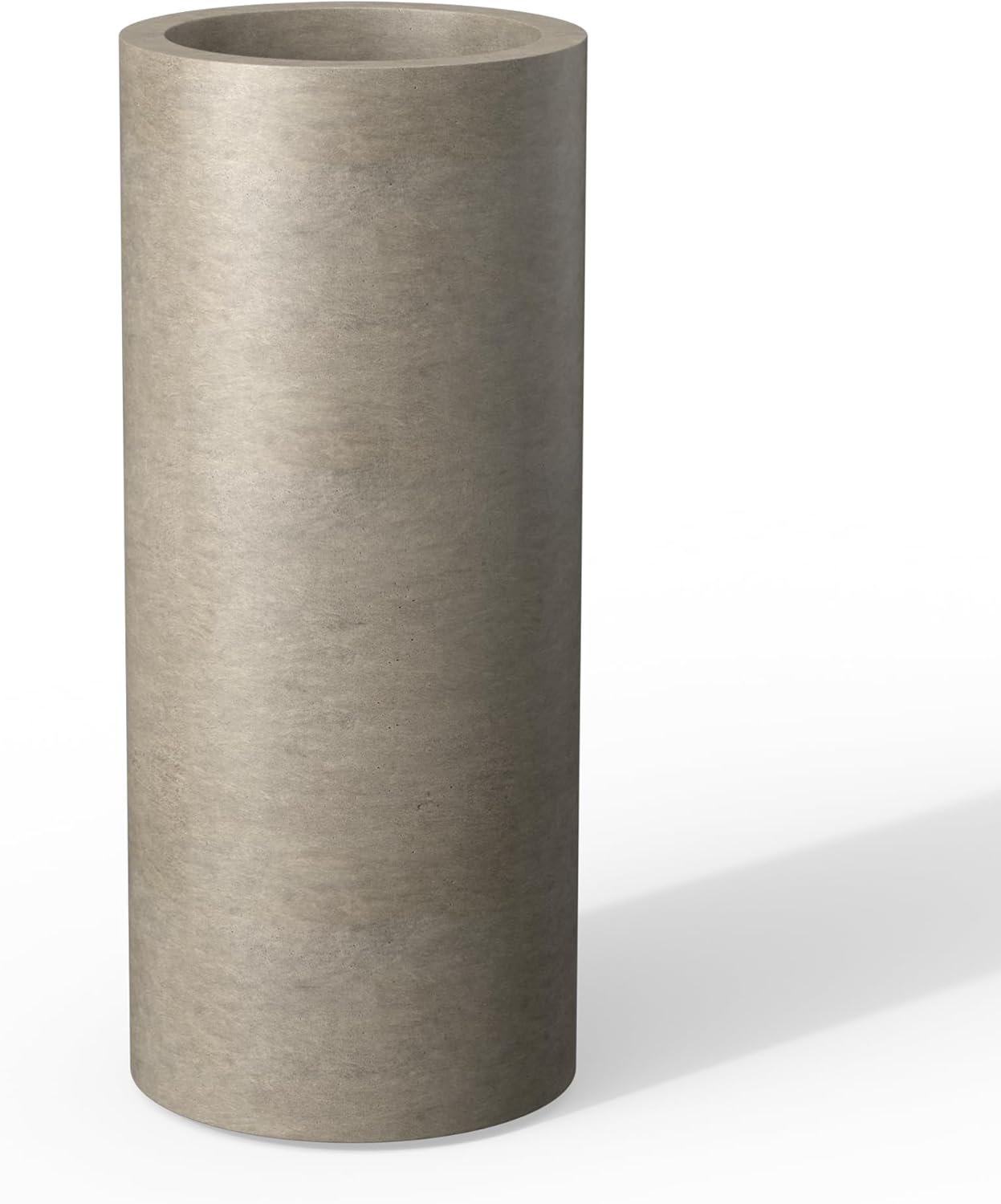 Kante 18.9 Inch Tall Cylindrical Planter for Indoor Outdoor Use