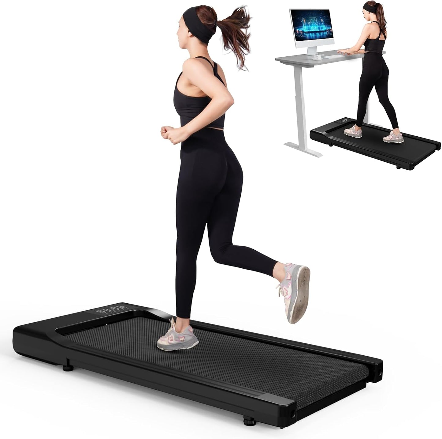 Superun Portable Under Desk Treadmill - Quiet & Convenient!