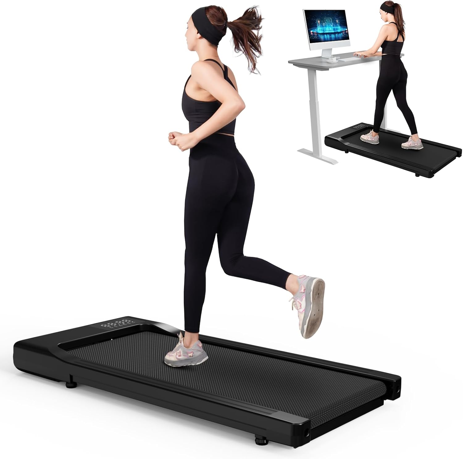 Superun Portable Under Desk Treadmill - Quiet & Convenient!