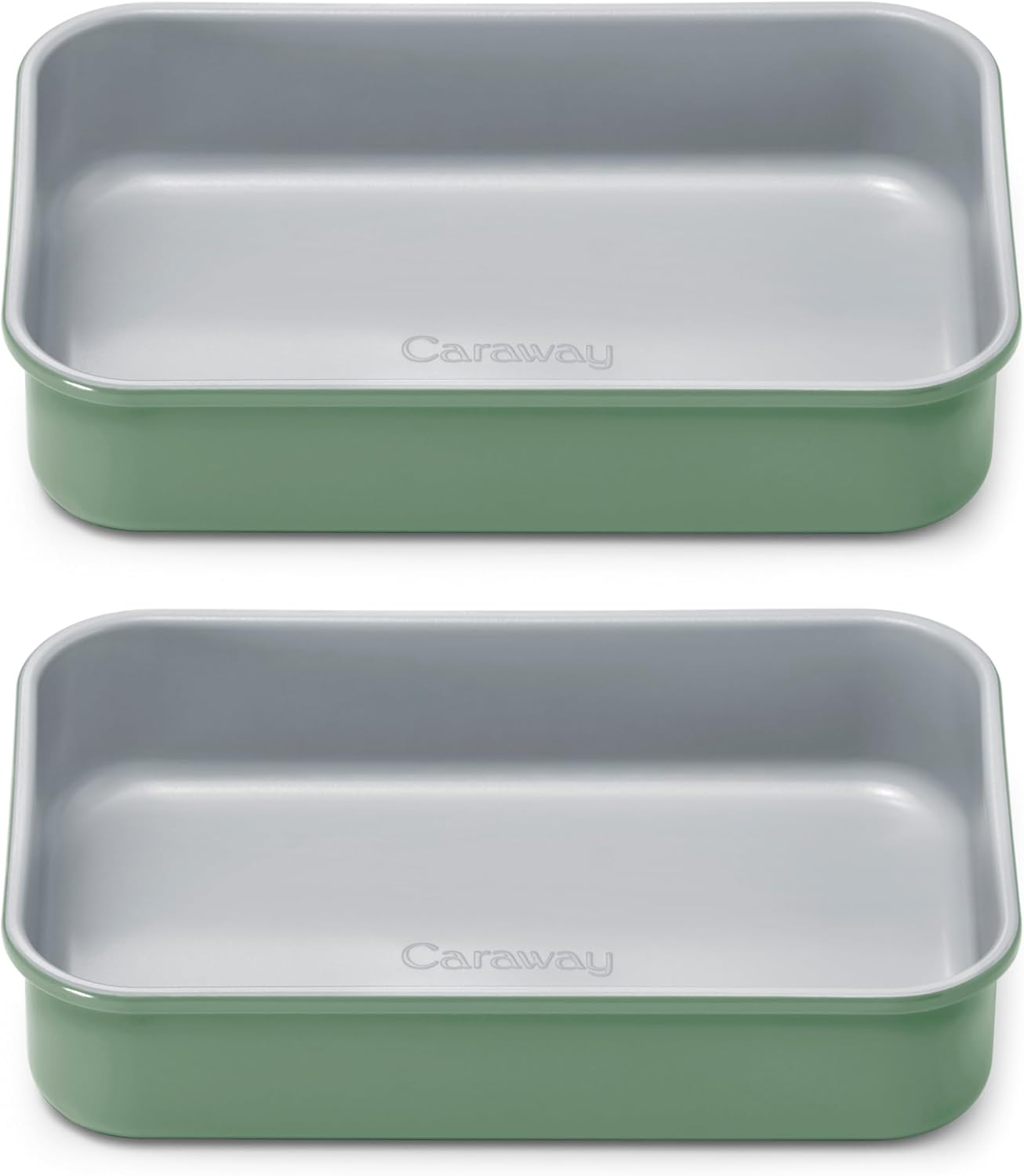 Caraway Nonstick Small Rectangle Baking Pan Duo for Healthy Cooking