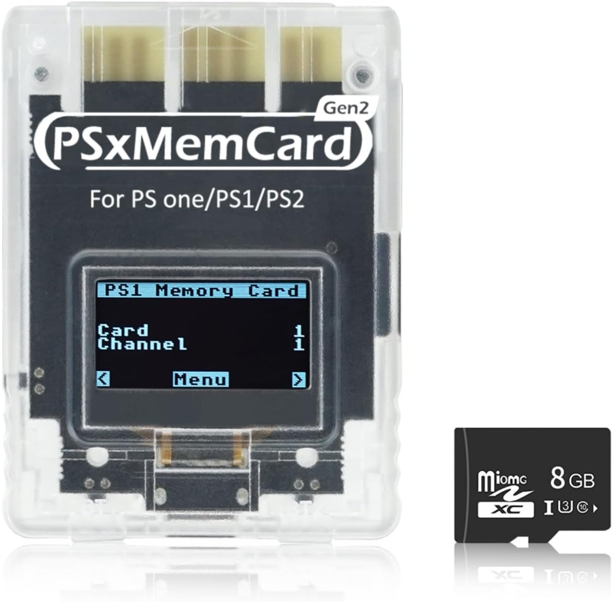 PSxMemCard Gen2 Memory Card for PS1 and PS2 with Unlimited Storage