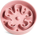 Slow Feeder Dog Bowl Ceramic - Slows Fast Eaters, Medium/Large