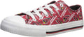 FOCO Women's Low Top Sneakers Highlighting NFL Team Glitter Logos
