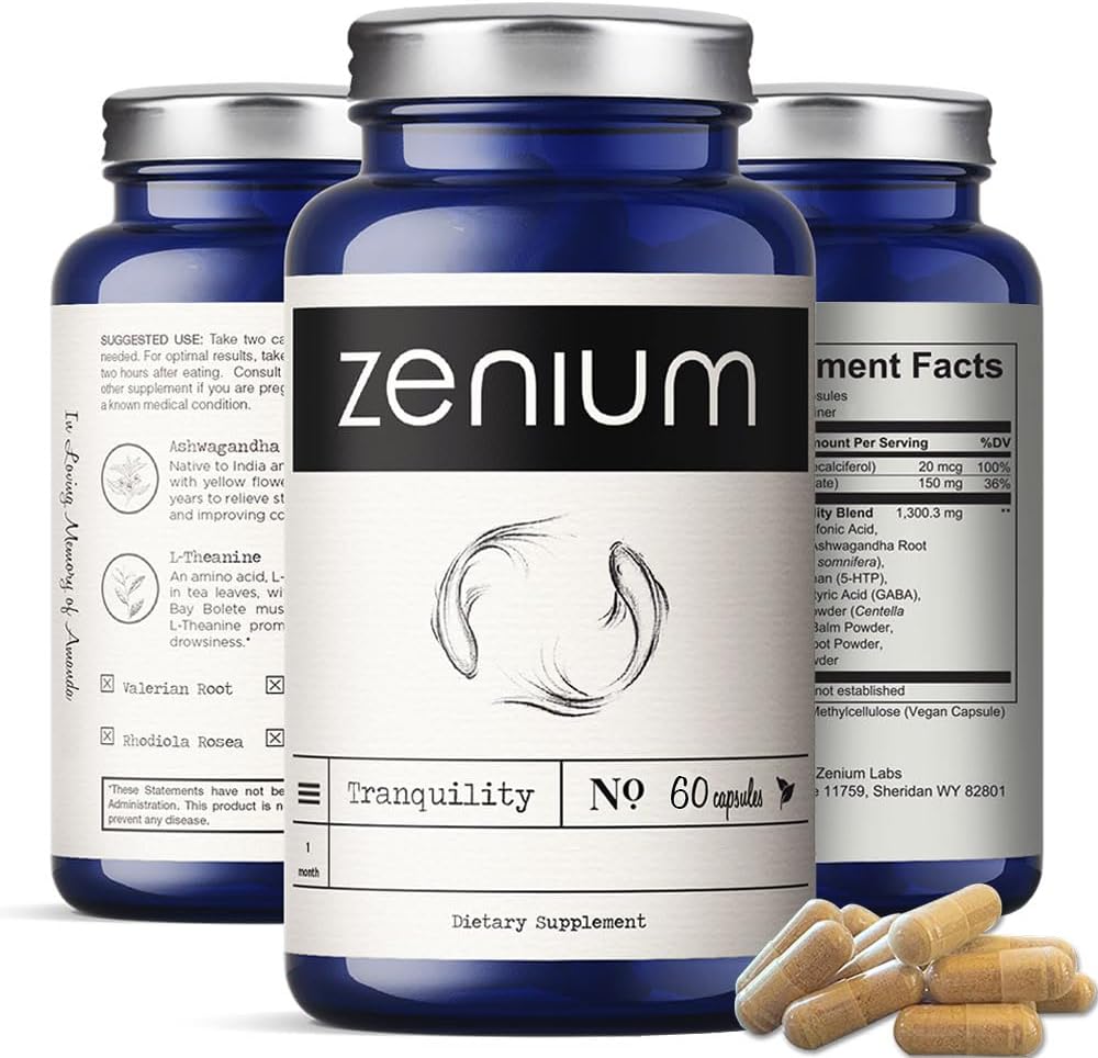 Zenium Natural Relief Supplement for Stress and Tension Relief