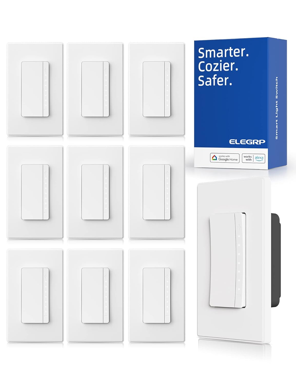 ELEGRP Smart Dimmer Light Switch for Modern Home Lighting Control