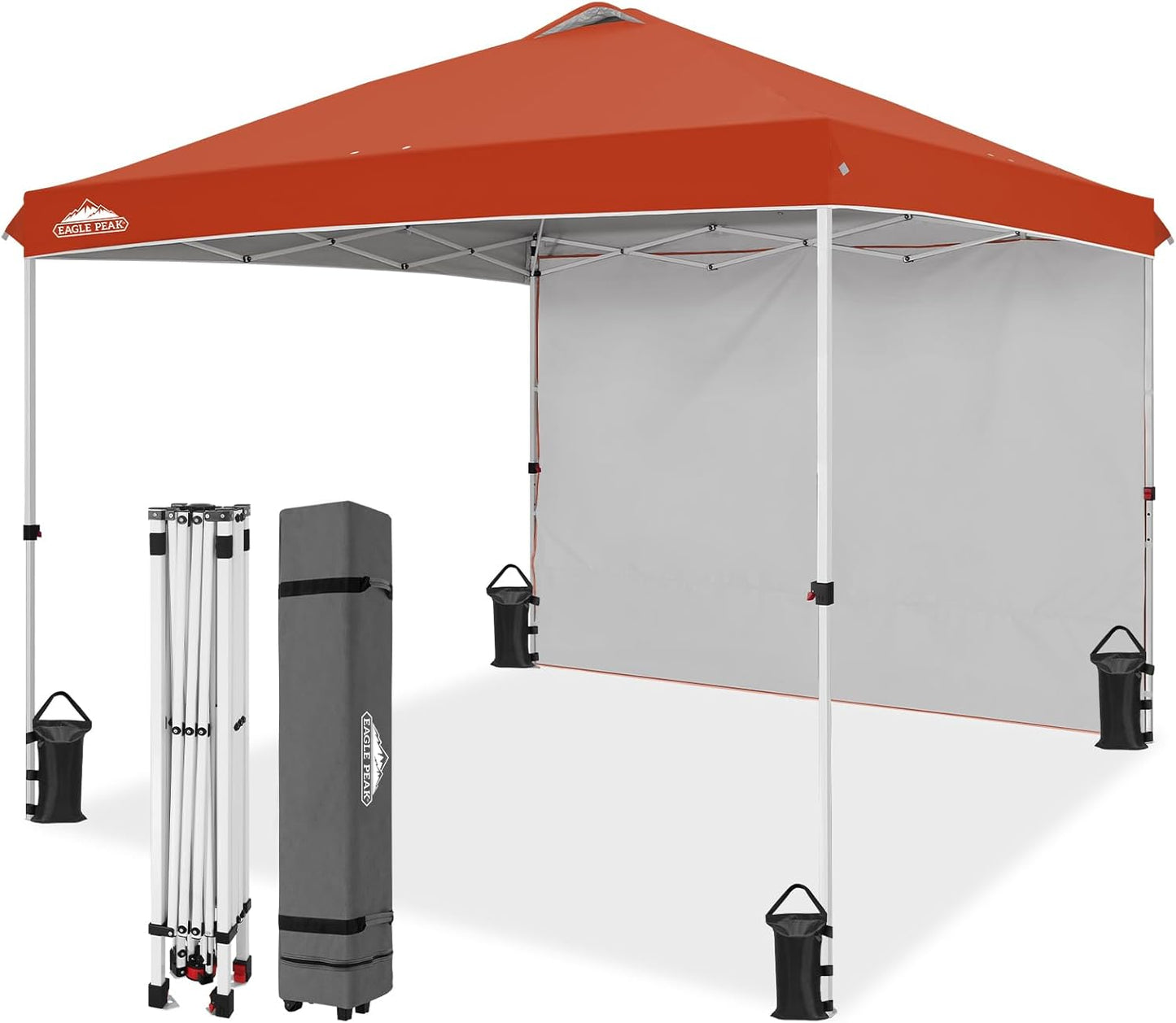 EAGLE PEAK Pop Up Canopy Tent with Removable Sidewall for Events