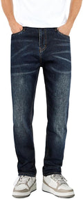 Heyfanee Mens Slim Fit Jeans Stretch Denim Pants - Comfortable Stretch