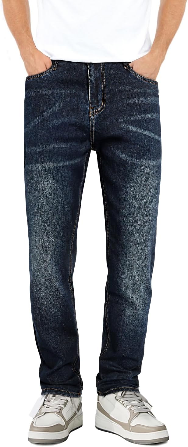 Heyfanee Mens Slim Fit Jeans Stretch Denim Pants for Men Review