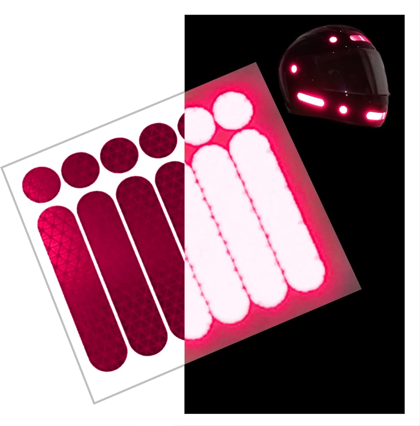 High Intensity Reflective Safety Decals for Helmets & Vehicles