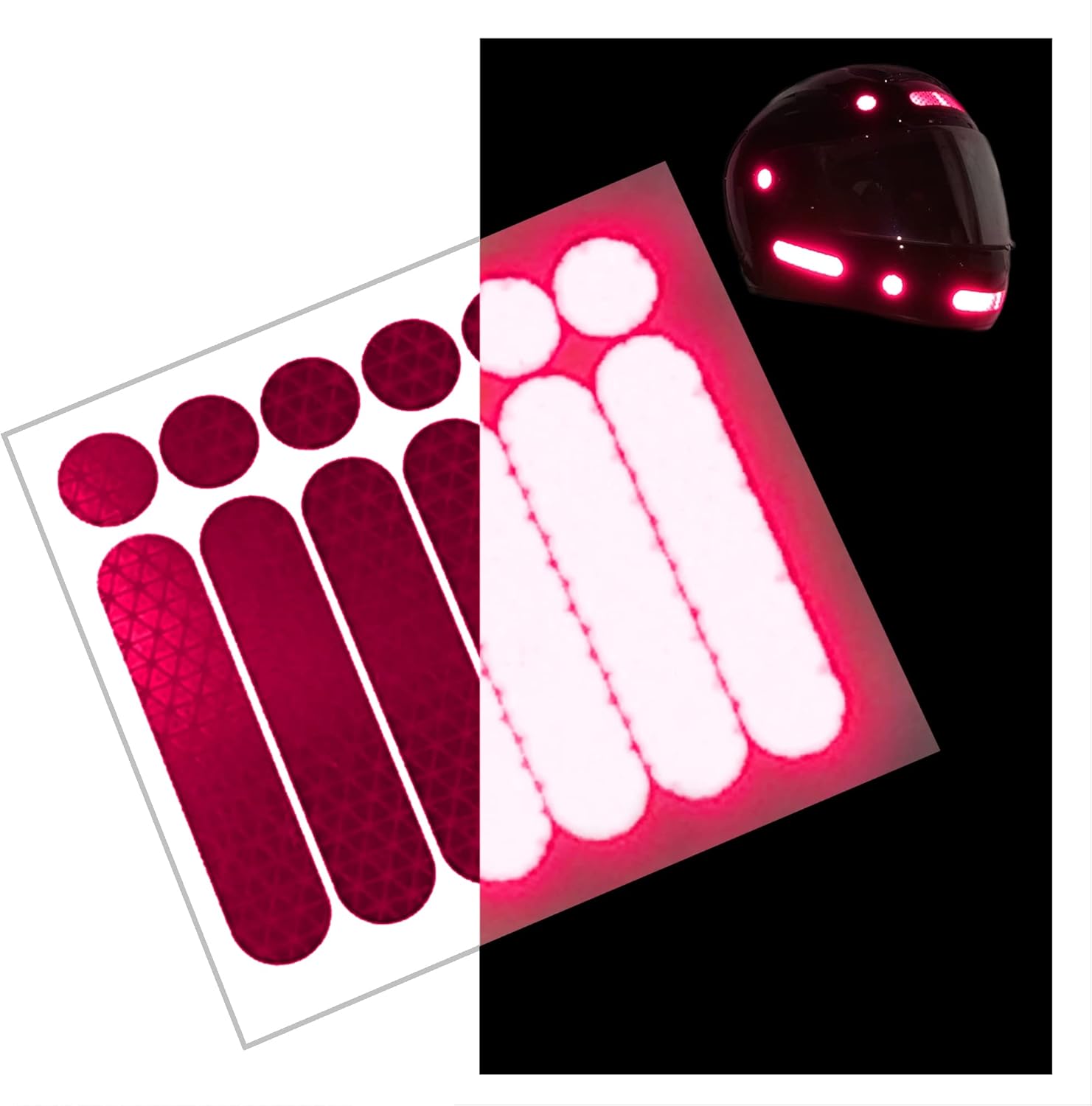 High Intensity Reflective Safety Decals for Helmets & Vehicles