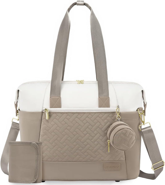 LOVEVOOK Diaper Bag Tote: Large Waterproof Travel Baby Bag