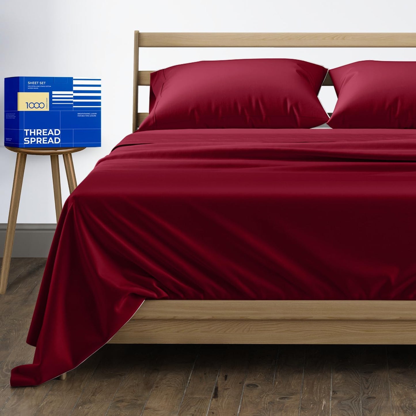100% Egyptian Cotton Queen Sheet Set - 1000 Thread Count Luxury