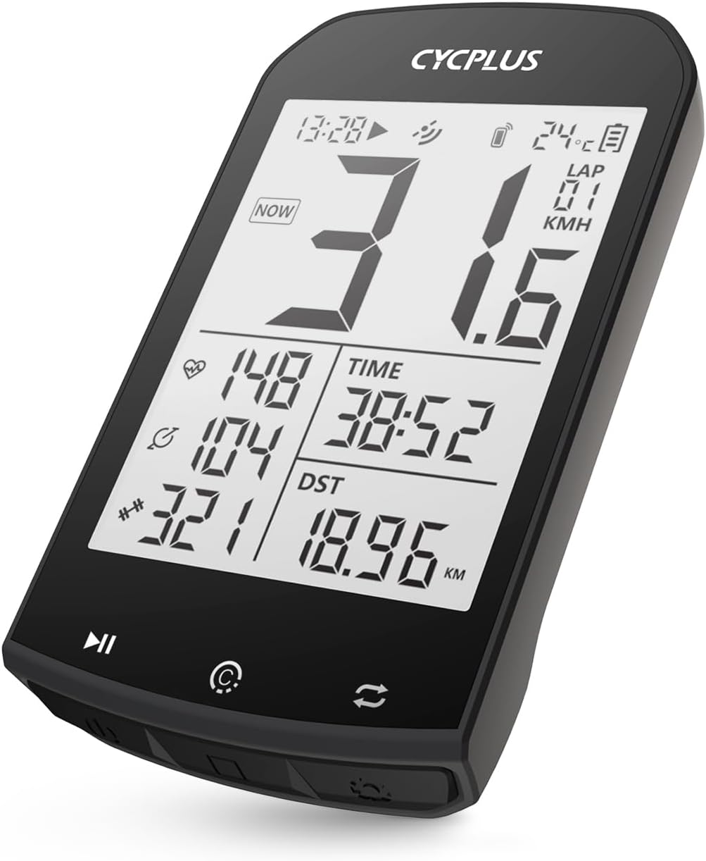 CYCPLUS GPS Wireless Bike Computer with Bluetooth and ANT
