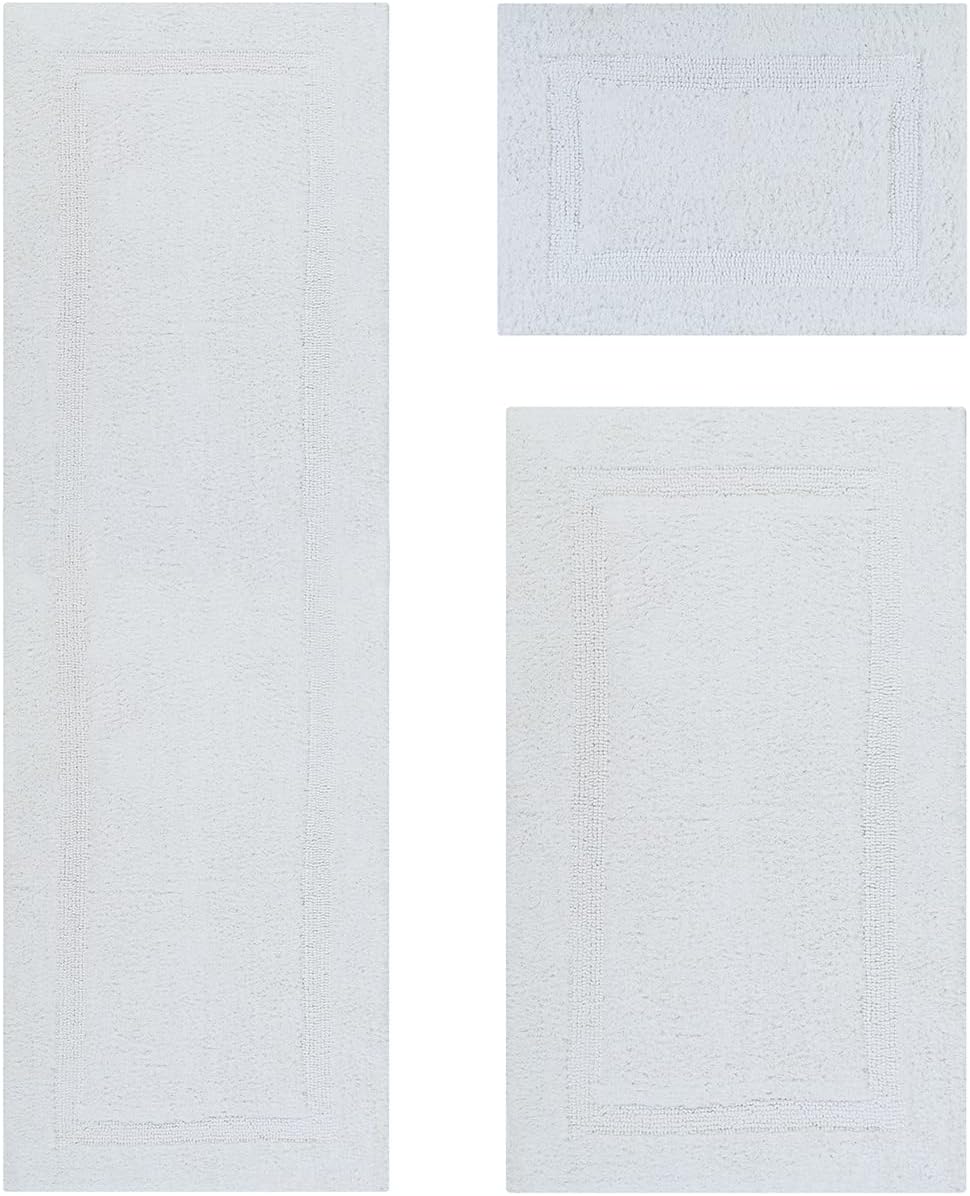 Better Trends 3 Piece Bath Rug Set for Luxurious Bathroom Comfort