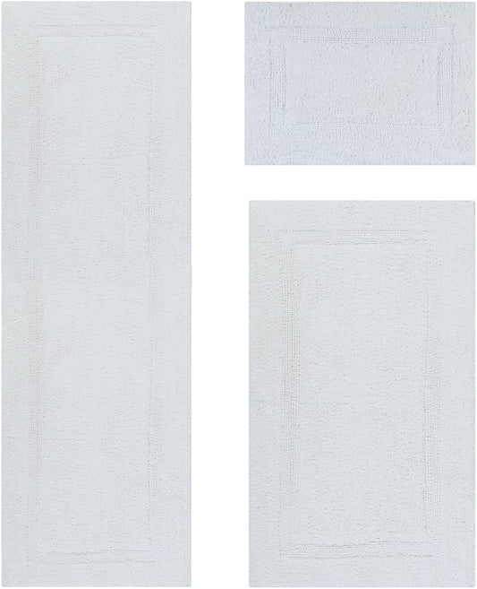 Better Trends 3 Piece Bath Rug Set for Luxurious Bathroom Comfort