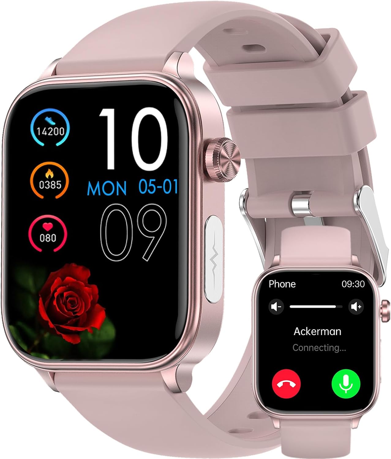 Men's Women's Smart Watch with 1.96-inch HD Touchscreen Features