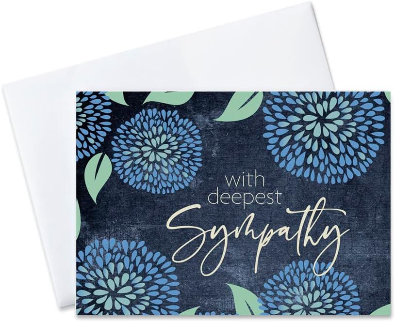 Sympathy Cards with Envelopes for Family and Business Bulk Pack