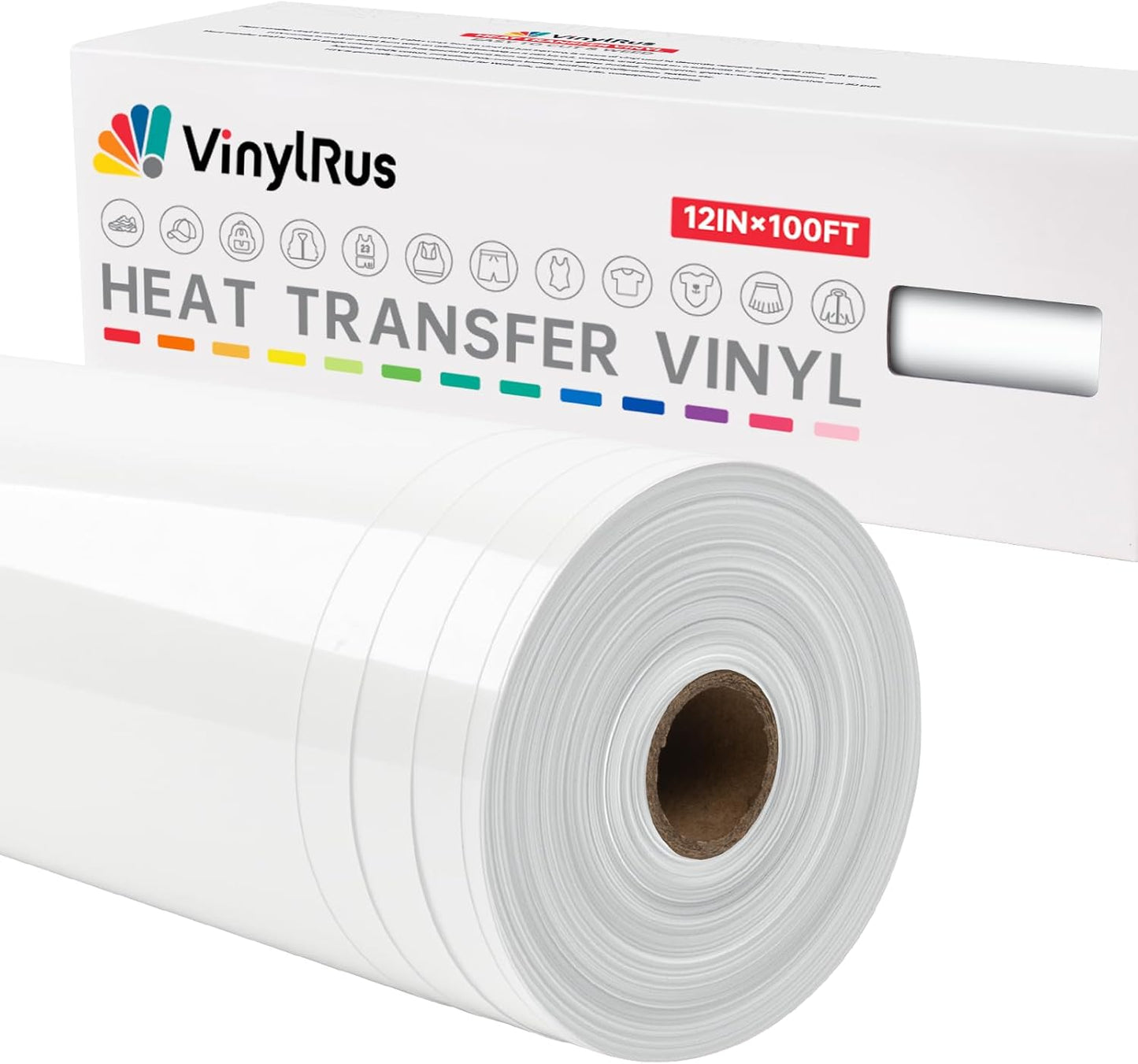 VinylRus Heat Transfer Vinyl Roll for Easy Custom Garment Design