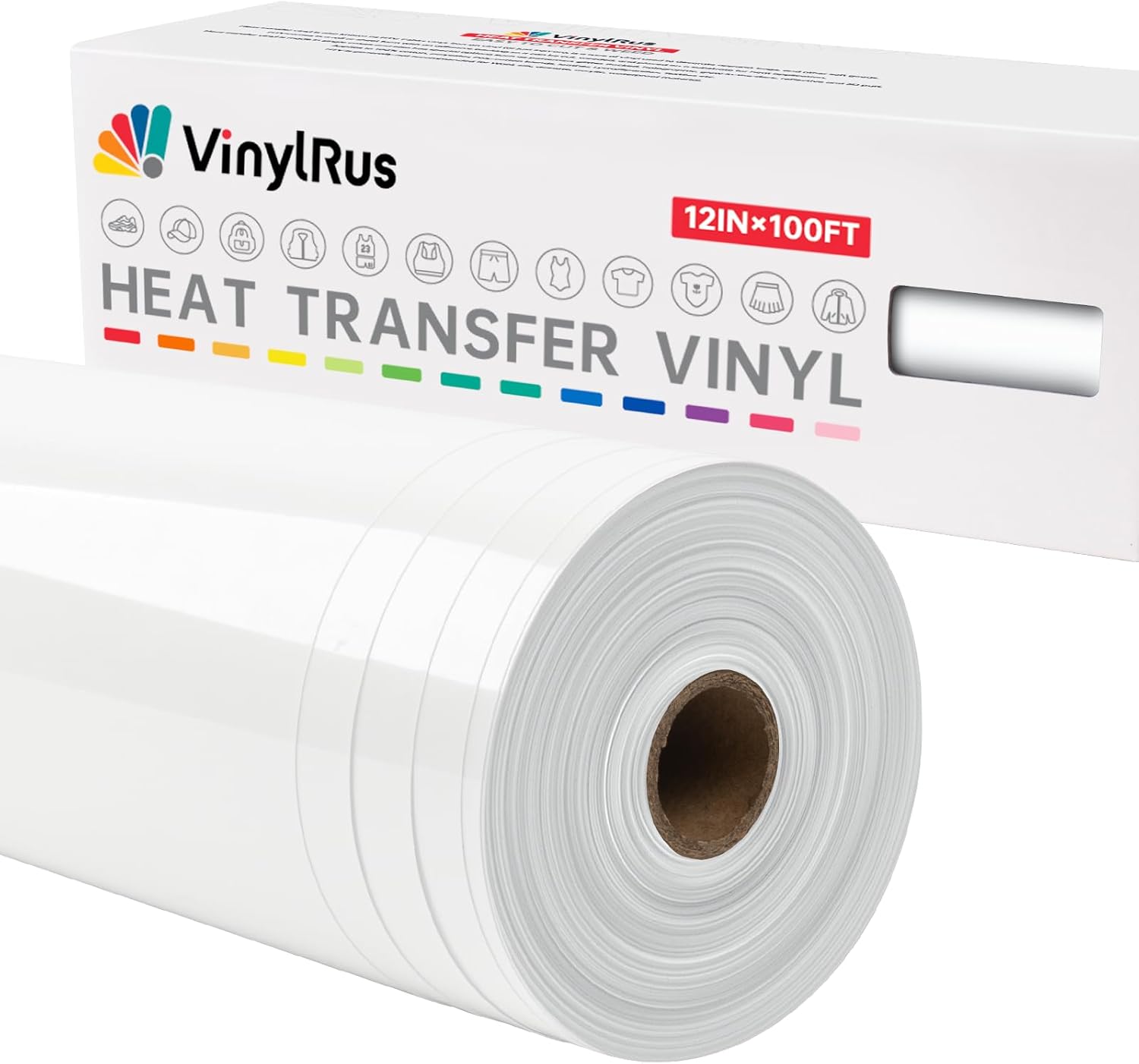 VinylRus Heat Transfer Vinyl Roll for Easy Custom Garment Design