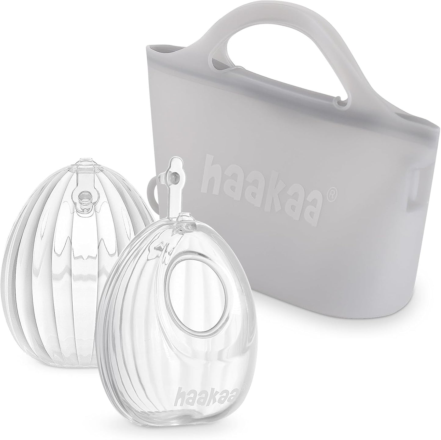 Haakaa Wearable Silicone Breast Pump & Steriliser Bag Set