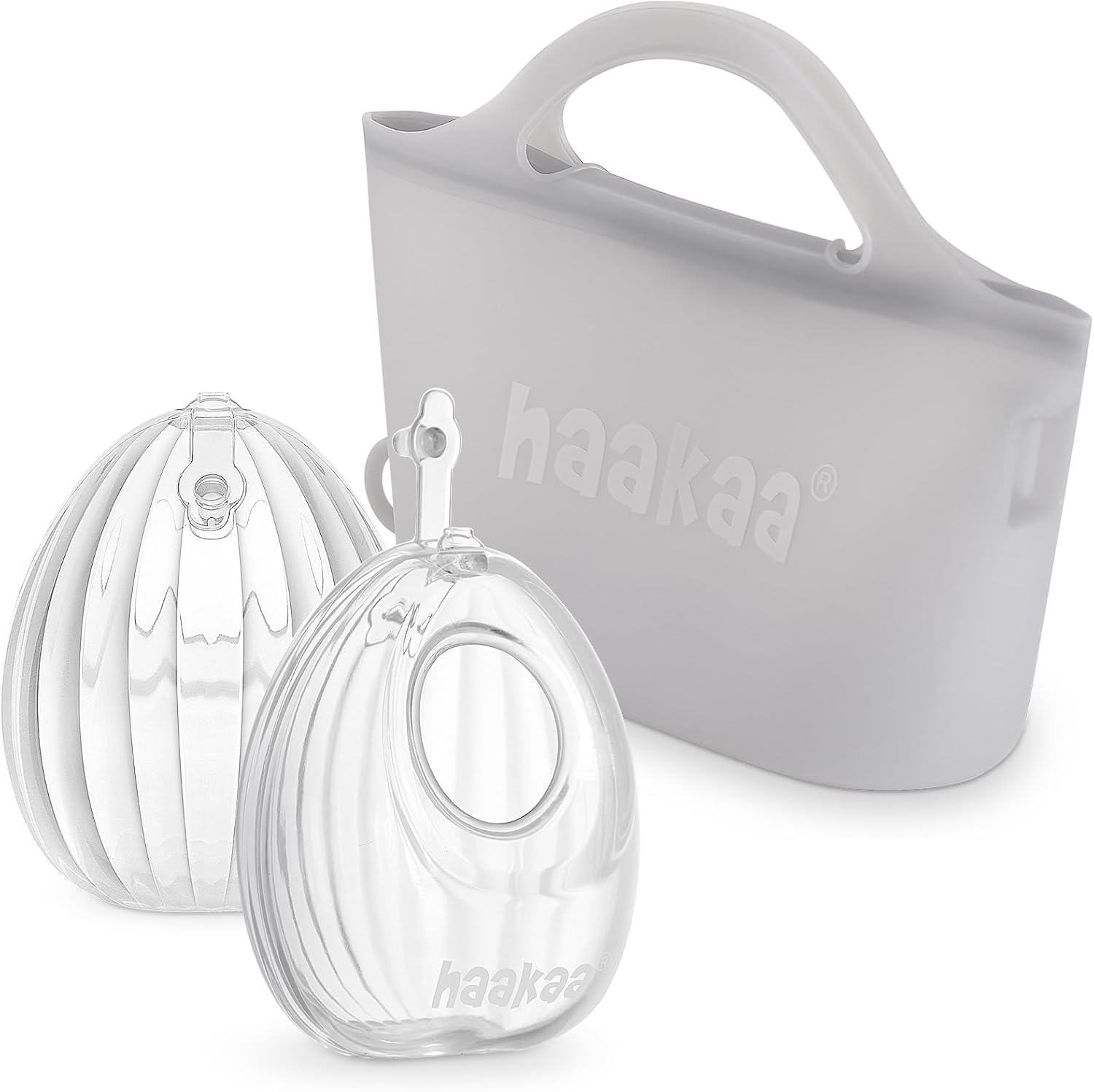 Haakaa Wearable Silicone Breast Pump & Steriliser Bag Set