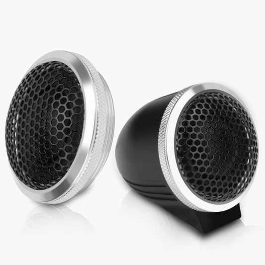 Upgraded 1-Inch Car Tweeters for Crisp Highs and Easy Install