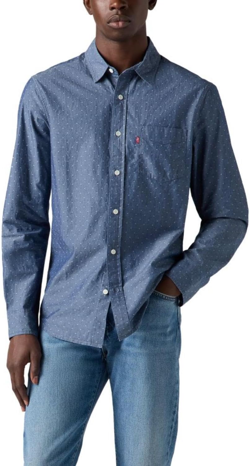 Levi's Men's Classic Long Sleeve Button Up Shirt for Versatile Style