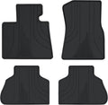 Car Floor Mats Custom Fit for BMW X5 G05 2019-2025 Full Black Rubber