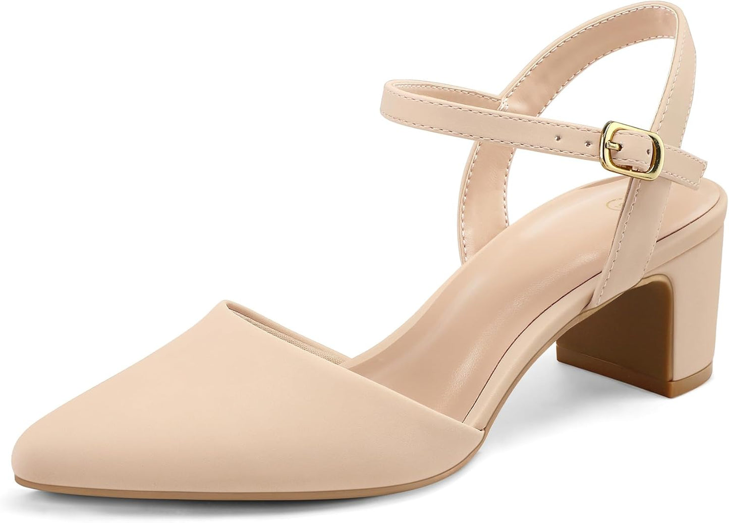 Stylish Women's Pumps with 2 Inch Chunky Block Heel for Comfort