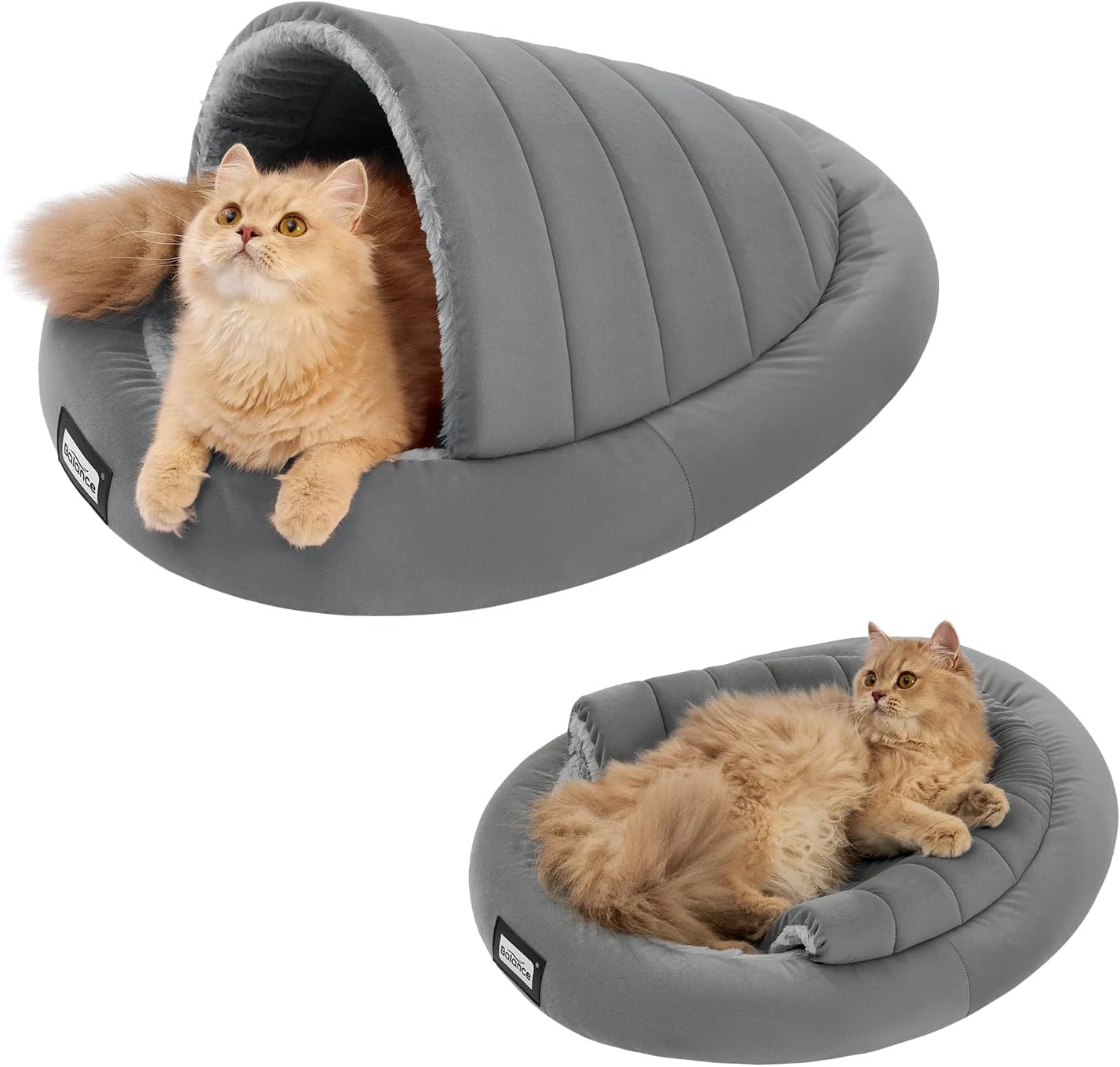 Calming Cat Cave Bed - Cozy & Washable