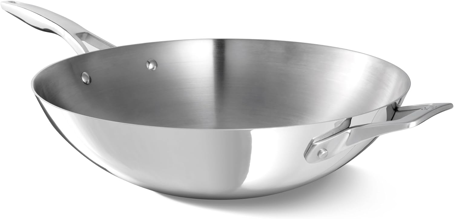 Calphalon Premier Stainless Steel 13in Wok for Fast Cooking