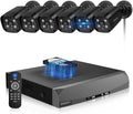 130 Wide Angle 4K Outdoor Wired Security Camera System - Clear 100ft