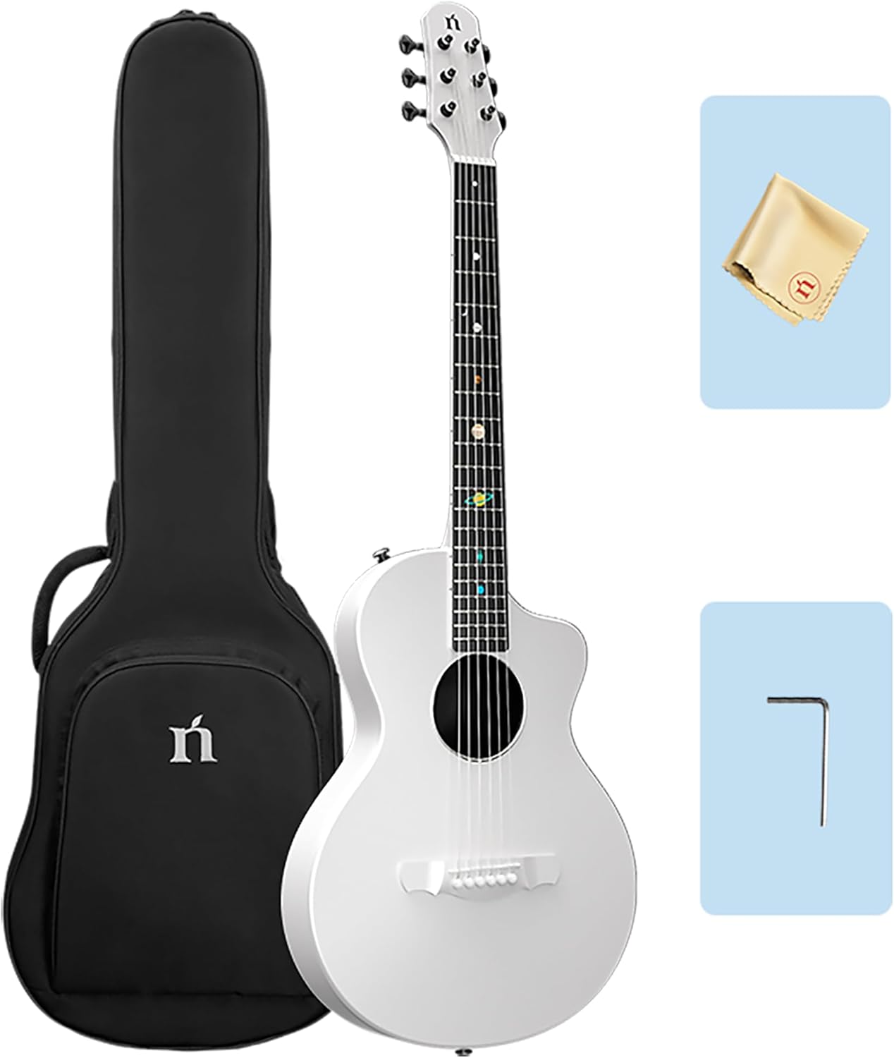 Natasha Carbon Fiber Acoustic Guitar: Lightweight 38-inch Guitarra