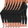 Leggings for Women 7 Pack High Waisted Yoga Pants - Everyday Comfort