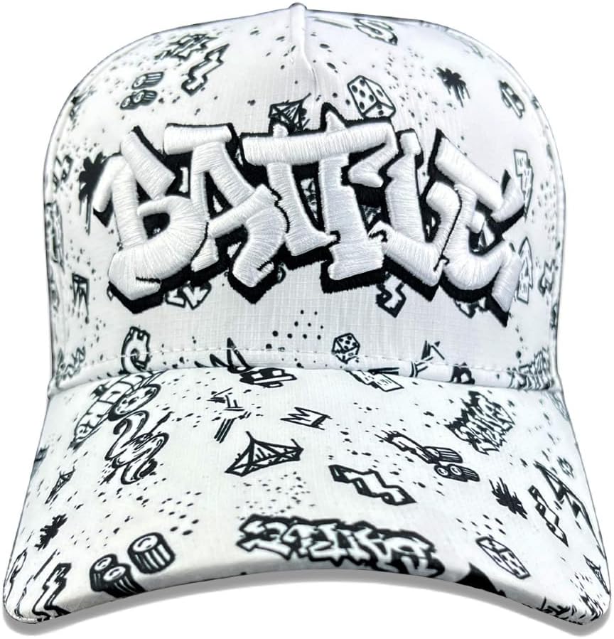 Moisture-Wicking Battle Graffiti Trucker Hat