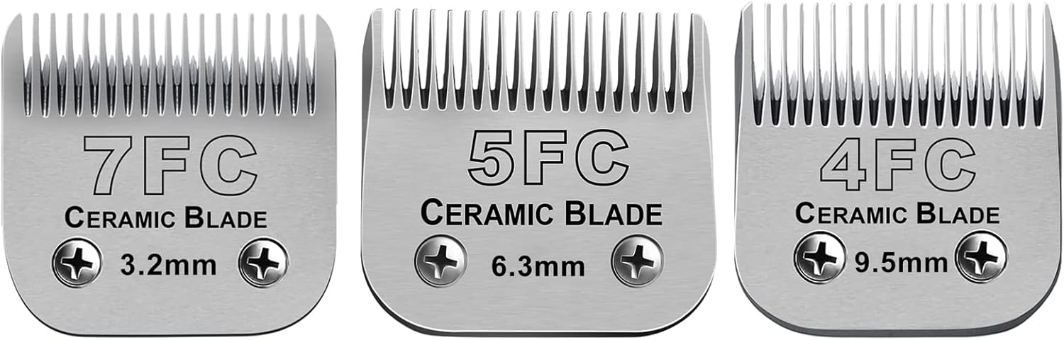 Detachable Pet Dog Grooming Clipper Ceramic Blades Set for Precision