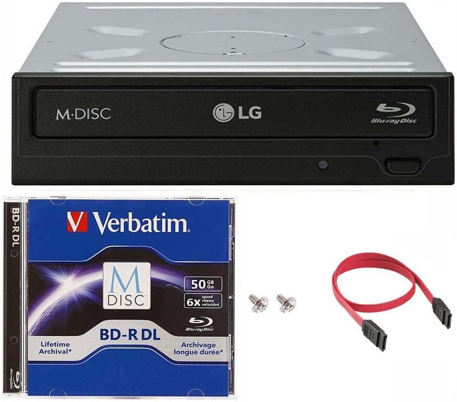 LG WH14NS40 Internal Blu-ray Burner with Free 50GB M-DISC