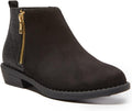 FabKids Girls Side Zipper Ankle Boots for Effortless Style