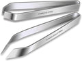 Fish Bone Tweezers 2 Pc Set - Flat & Slant Stainless Steel Deboning